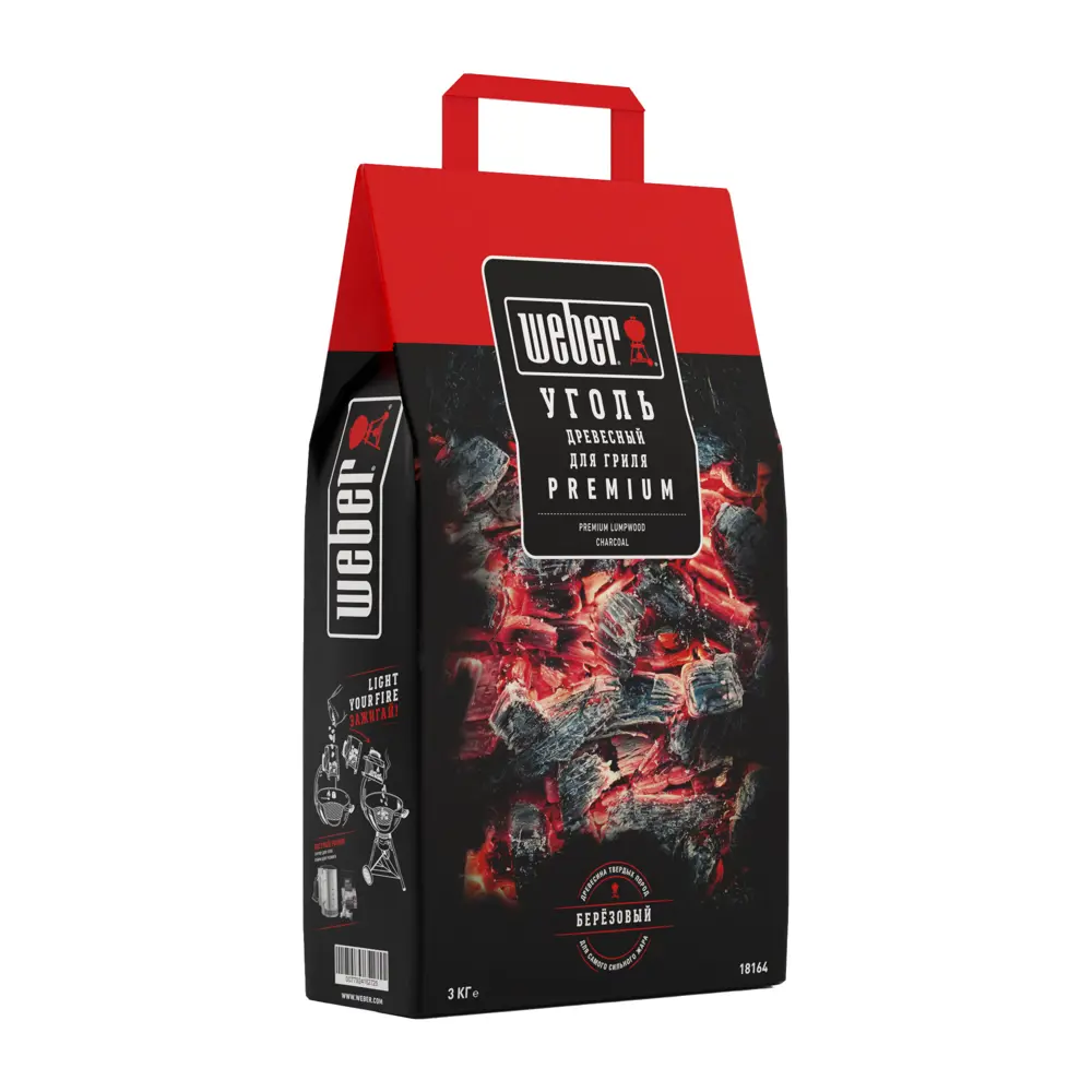 Уголь древесный Weber 3 кг STLM-2046519