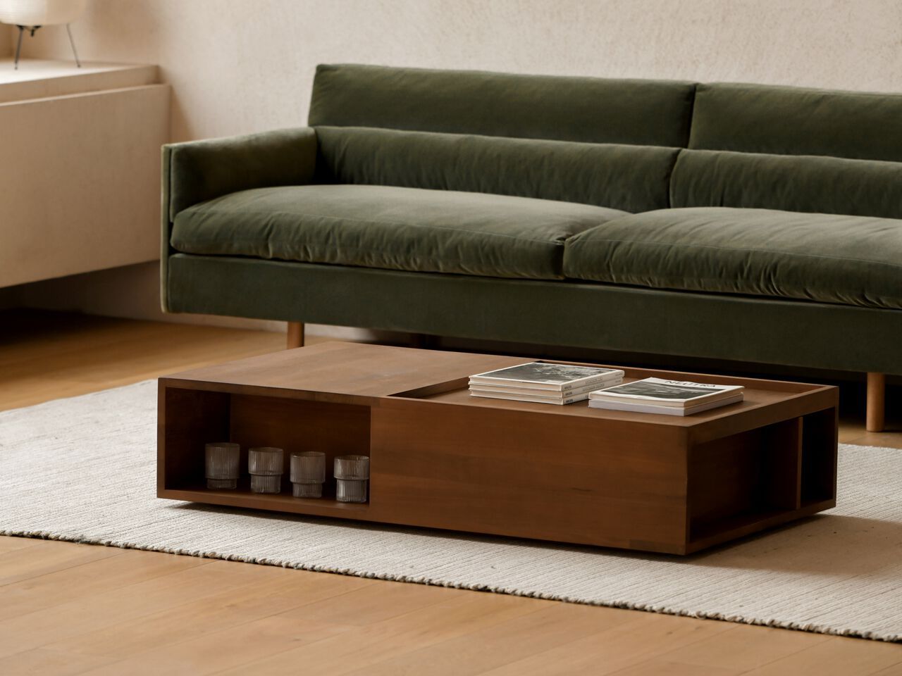 Низкий прямоугольный журнальный столик из массива дерева Air Division Mapp ARCH-00019447 - Вид №3