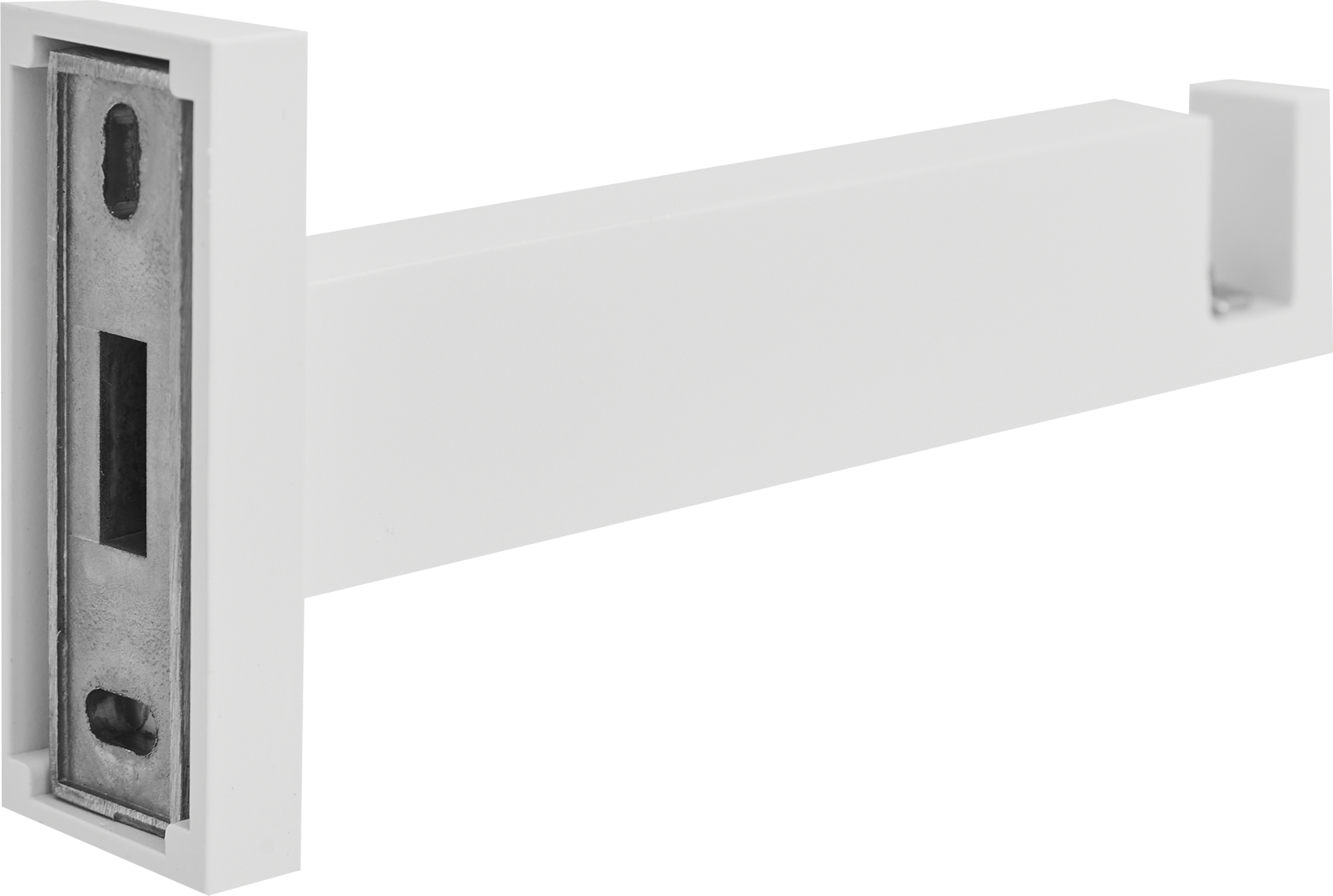 Однорядный алюминиевый держатель INSPIRE белый 13 см 86198744 STLM-0066749 - Вид №1