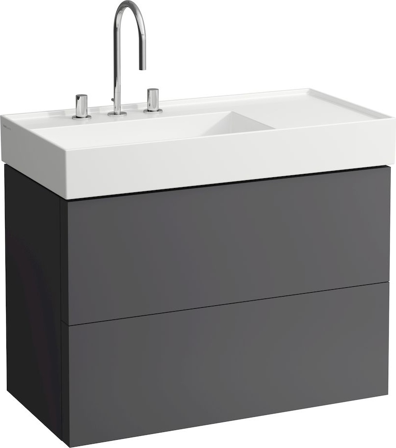 H8103380201581 Раковина, полочка справа, со специальным скрытым сливом LAUFEN PRO - Вид №4