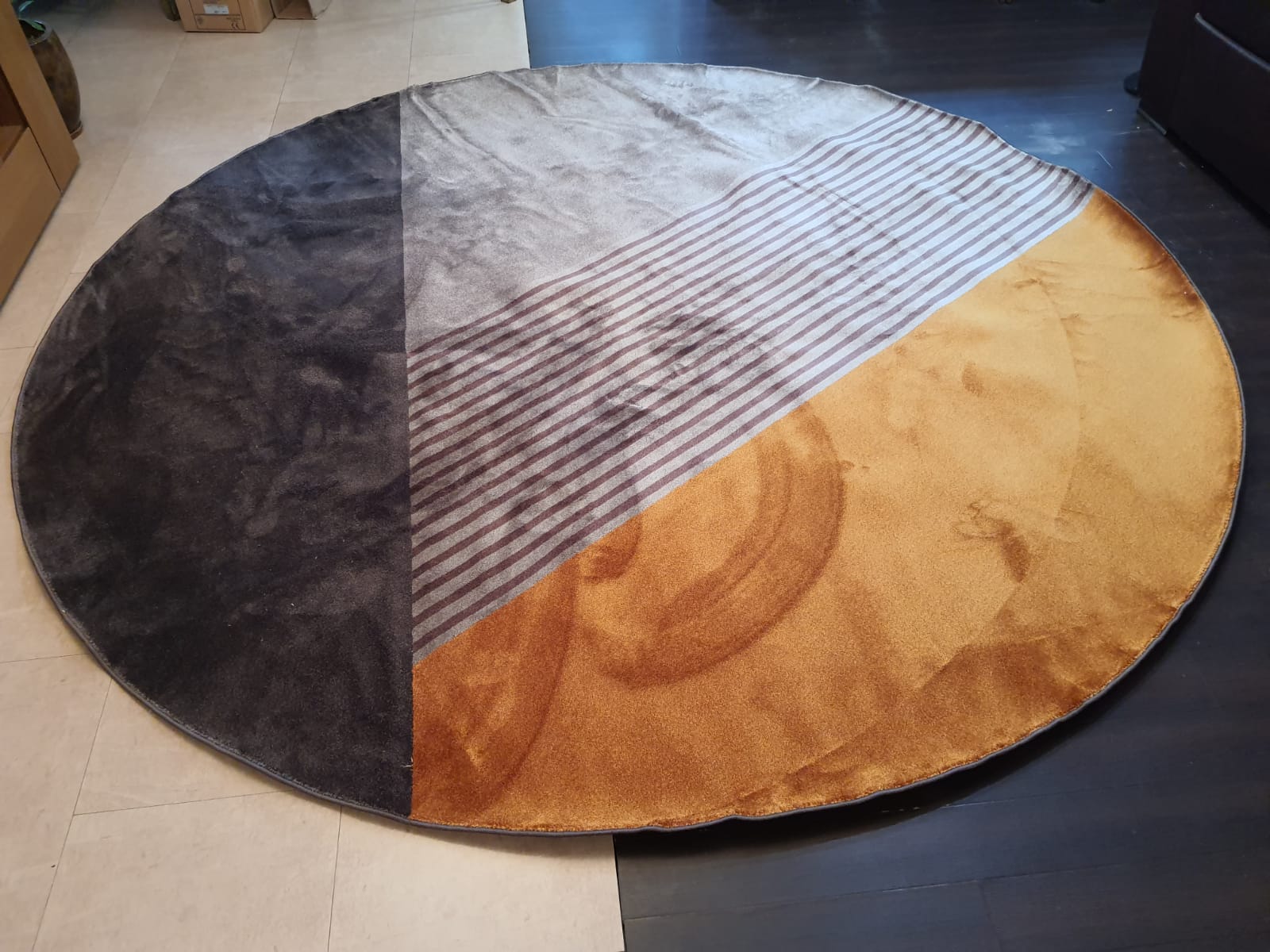 PROF Ковер в наличии из полиамида круглый диаметр 3 метра U0280S - Вид №1