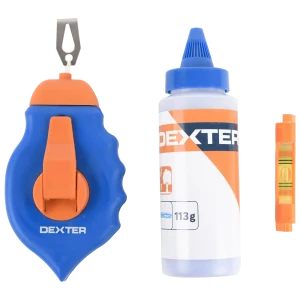 Набор Dexter, шнур разметочный 30 м и порошок красящий, 113 г