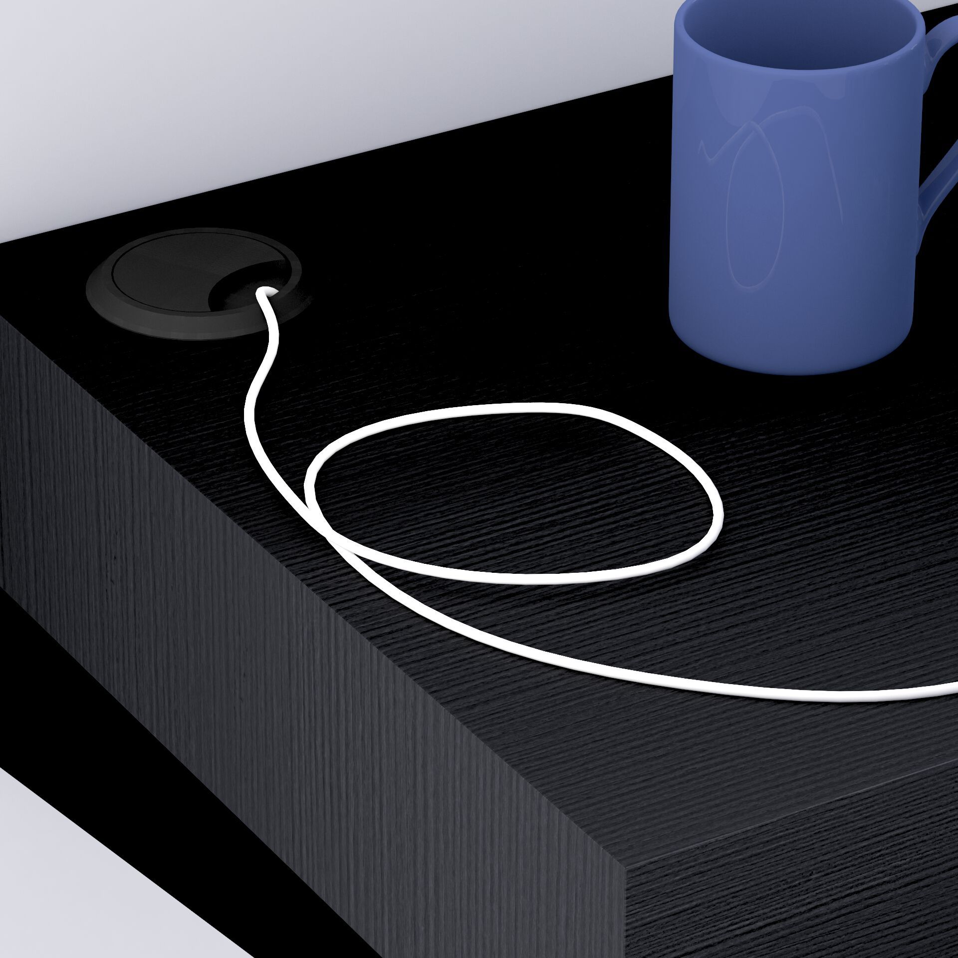 Меламинированный подвесной стол с беспроводным зарядным устройством Mobili Fiver Evolution ARCH-00066419 - Вид №10