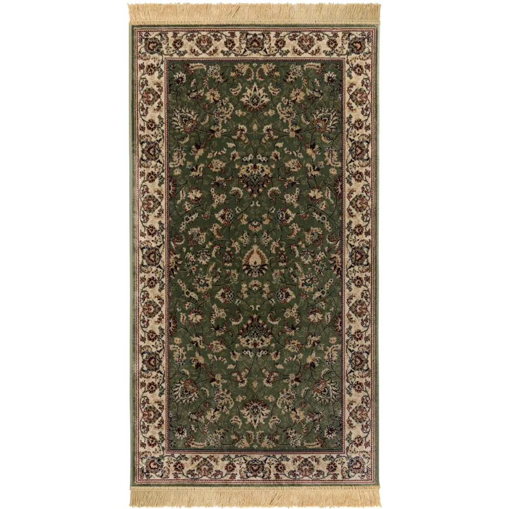 Ковер вискоза Isphahan 84552 Green 65x135 см цвет зеленый 83271480 STLM-2102886 Santreyd  - Вид №1