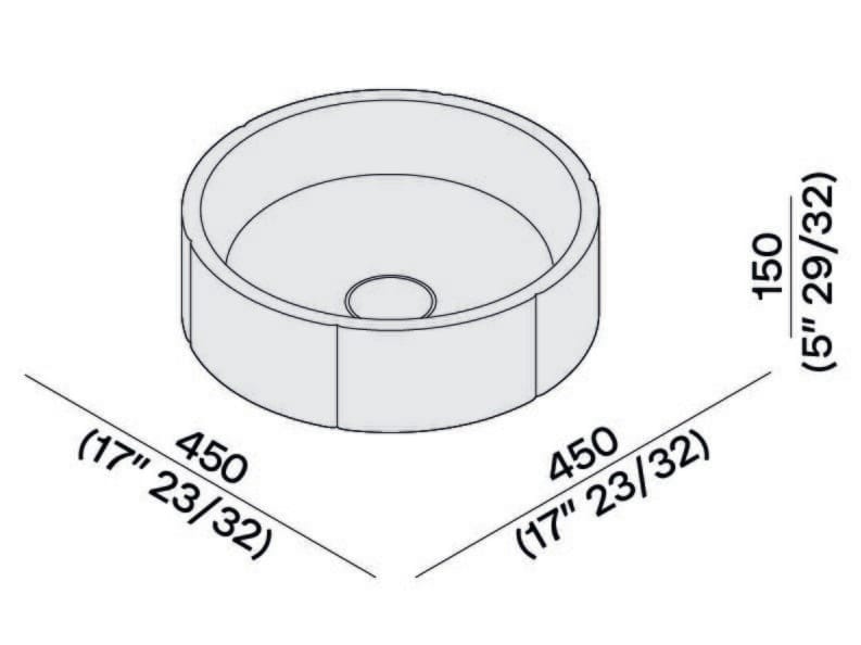 Мраморная круглая столешница LUCE DI CARRARA Sartoriale ARCH-00022385 - Вид №2