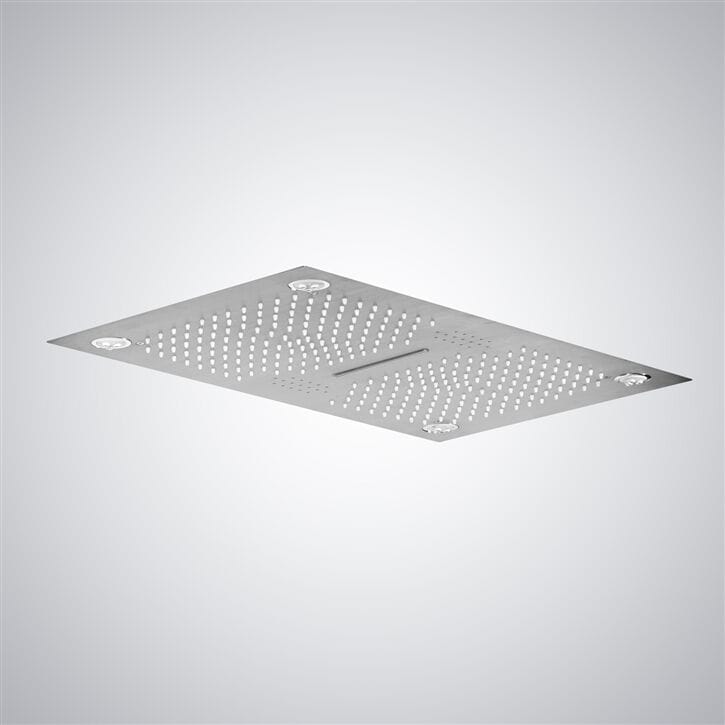 Светодиодная потолочная насадка для душа из нержавеющей стали Fontana Showers Luxe Fontaine ARCH-00029169 - Вид №13