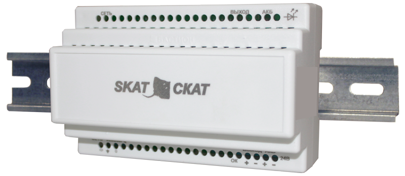 SKAT-1200M DIN Skat 1200m din power supply 12v 2.5a external battery 7-12ah cold start ss tr pb Бастион 