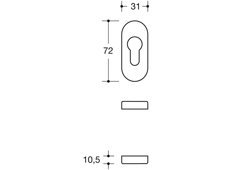 316PBES защитная розетка HEWI System 111 | Polyamid  - Вид №6