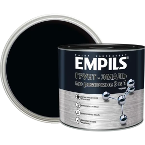 Грунт-эмаль по ржавчине 3в1 Empils PL гладкая цвет черный 2.7 кг