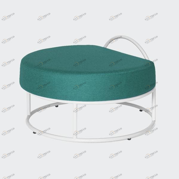 Пуф круглый бирюзовый Bauhaus by Varya Schuka WOODI  00-3966307 Зеленый 