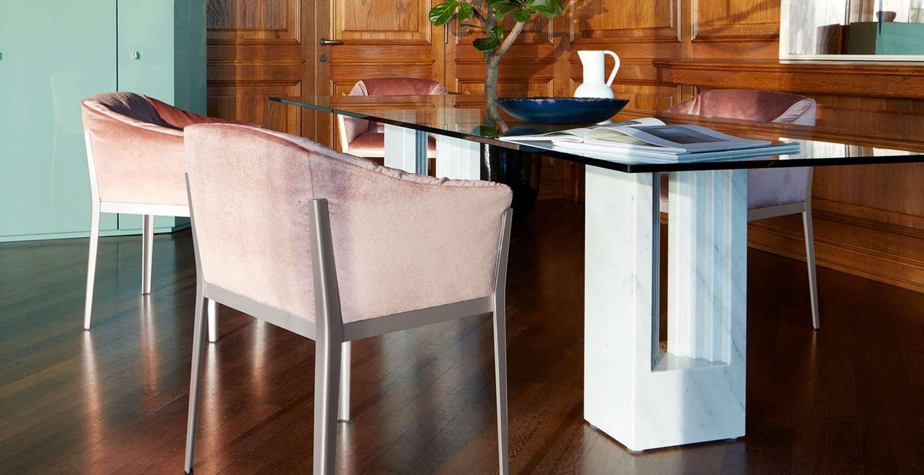 Мраморный прямоугольный стол для гостиной CASSINA DELFI ARCH-00135406 - Вид №1