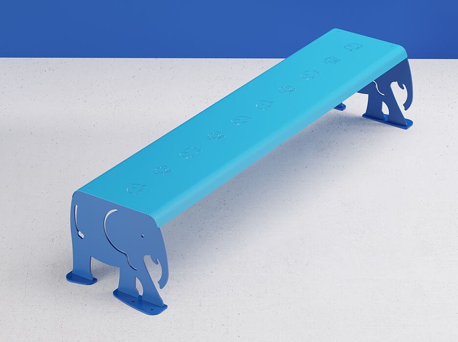 Металлическая скамья без спинки DIMCAR ARCH-00140917 - Вид №1