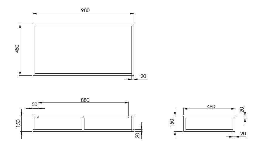 Металлическая подставка для раковины Azzurra Ceramica MISURA ARCH-00142997 - Вид №4