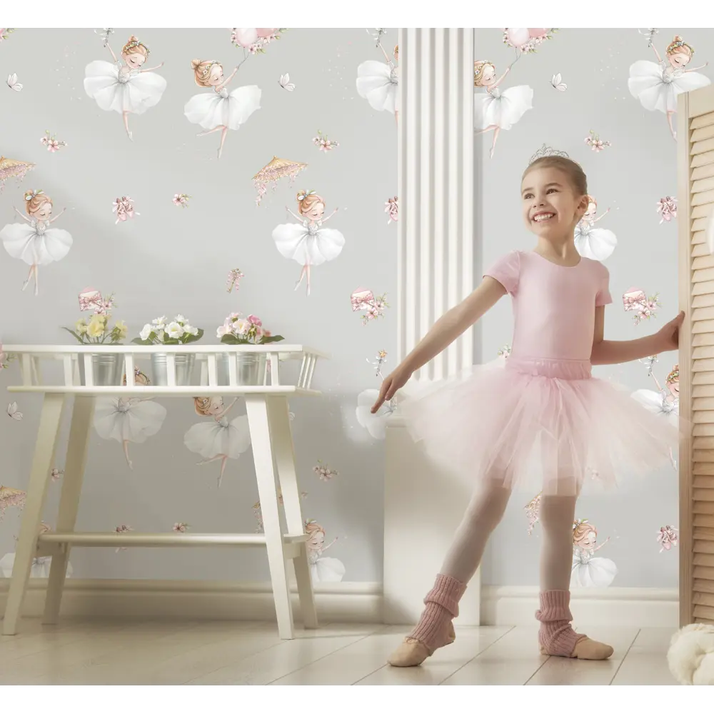 Обои флизелиновые Артекс Балерины серые 1.06 м 11498-02 STLM-2112578 - Вид №5