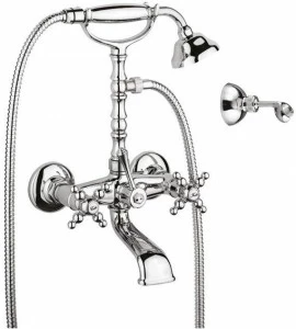 Rubinetteria Giulini Настенный смеситель для ванны с ручным душем Parigi 7301