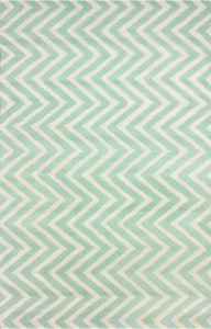 Ковер Zig Zag светло-голубой 1,2 1,8 м DOLLY CAPRETS ДИЗАЙНЕРСКИЕ, ЗИГ ЗАГ 015219 Белый;голубой
