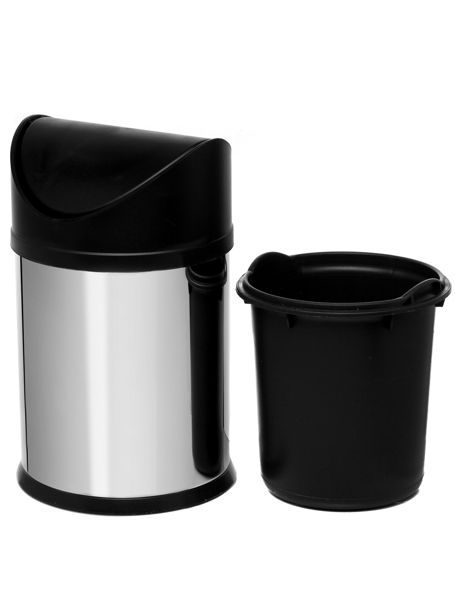 Вёдра с педалью и крышкой Auriga 3L Chrome NAVAKO 11037 - Вид №2