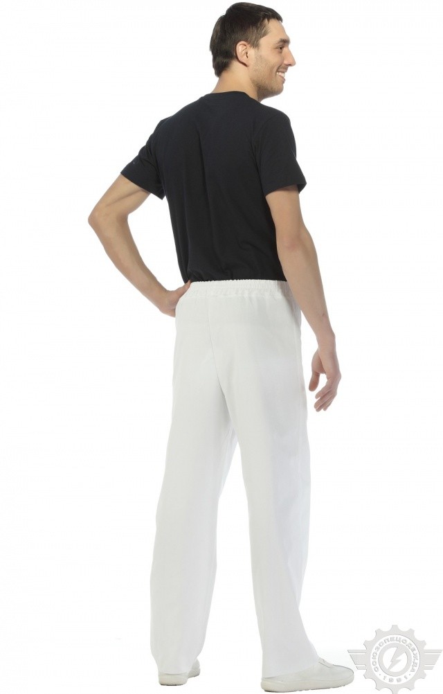 66059 Брюки "Снежок" белые  Медицинская одежда  размер 46 Спецодежда  - Вид №4