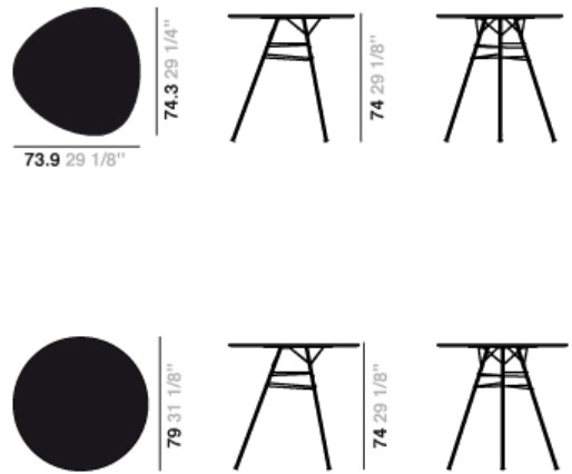 arper Садовый стол круглый дизайн Leaf sun-id-1344440 - Вид №9