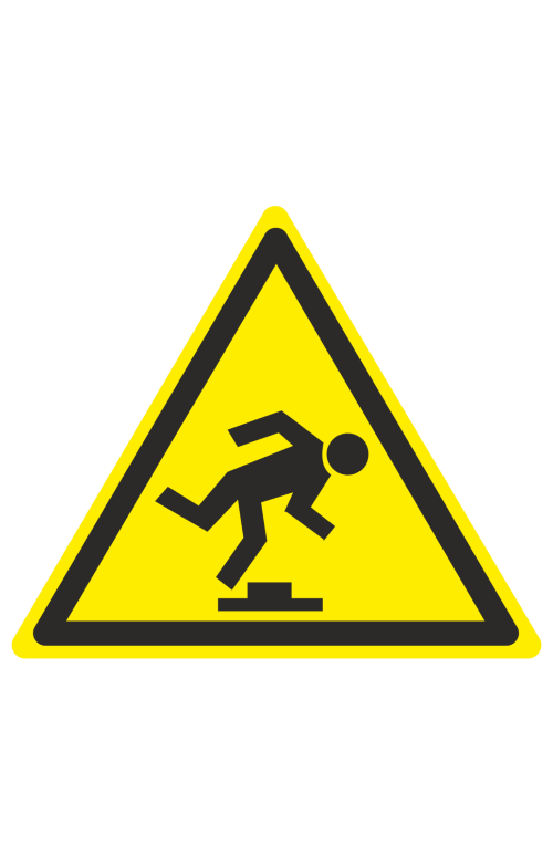 68423 Знак "Осторожно. Малозаметное препятствие"  Предупреждающие знаки размер 100 х 100 мм Спецодежда 