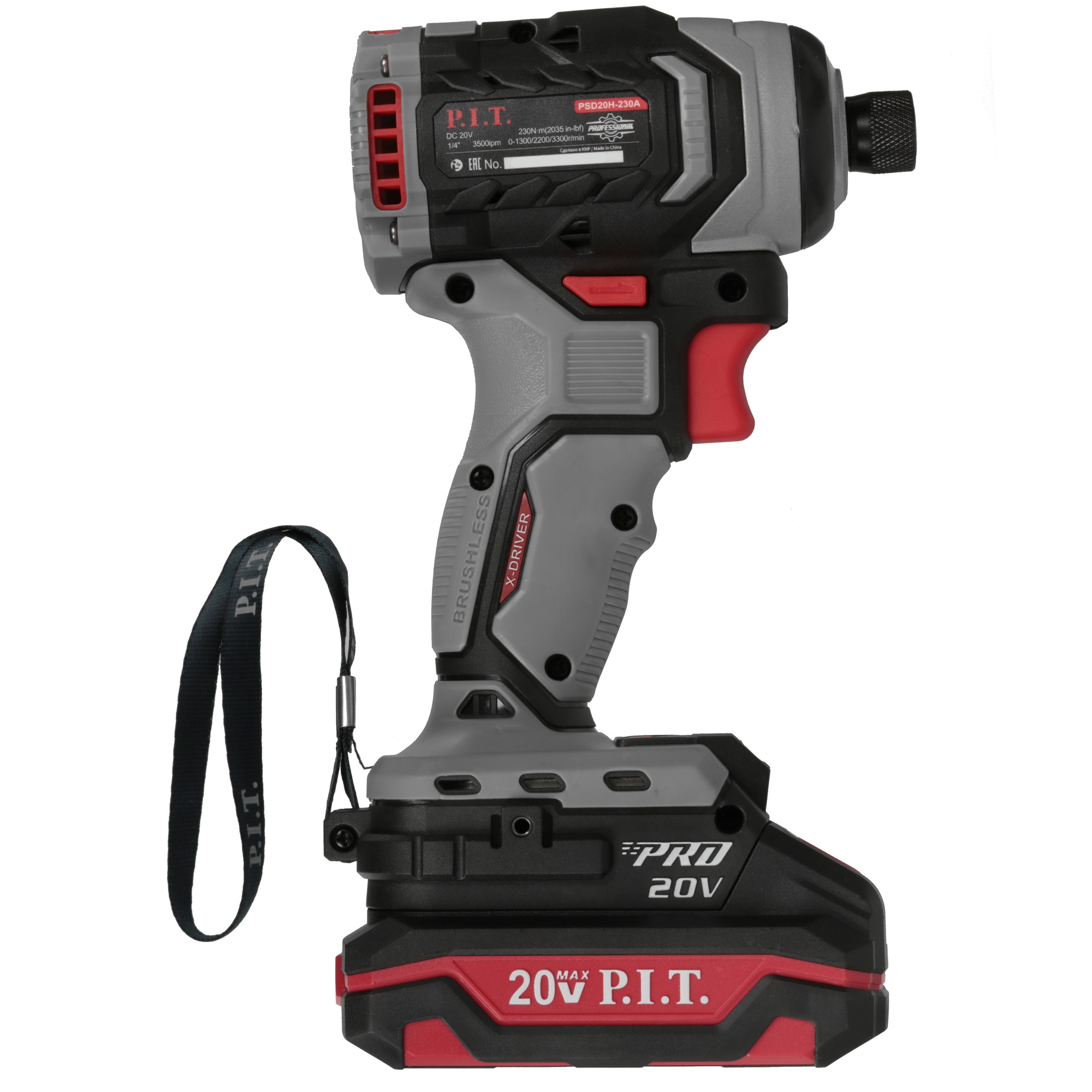 Винтоверт P.I.T. PSD20H-230A/1 OnePower 20V 5635049 PIT STDN-0083156 - Вид №2