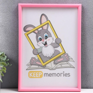 90335297 Рамка 4310343, 21х30 см, пластик, цвет розовый Keep memories STLM-0189540 KEEP MEMORIES