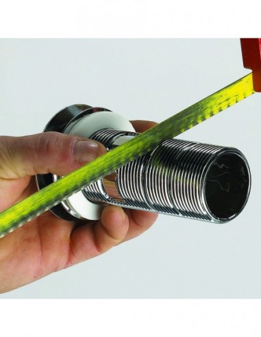 122900 000 00  Универсальный слив Cut & Click для умывальника, с фиксированным или фиксированным клапаном, переключаемый, h. 100 мм, хром Valentin Хром  - Вид №4