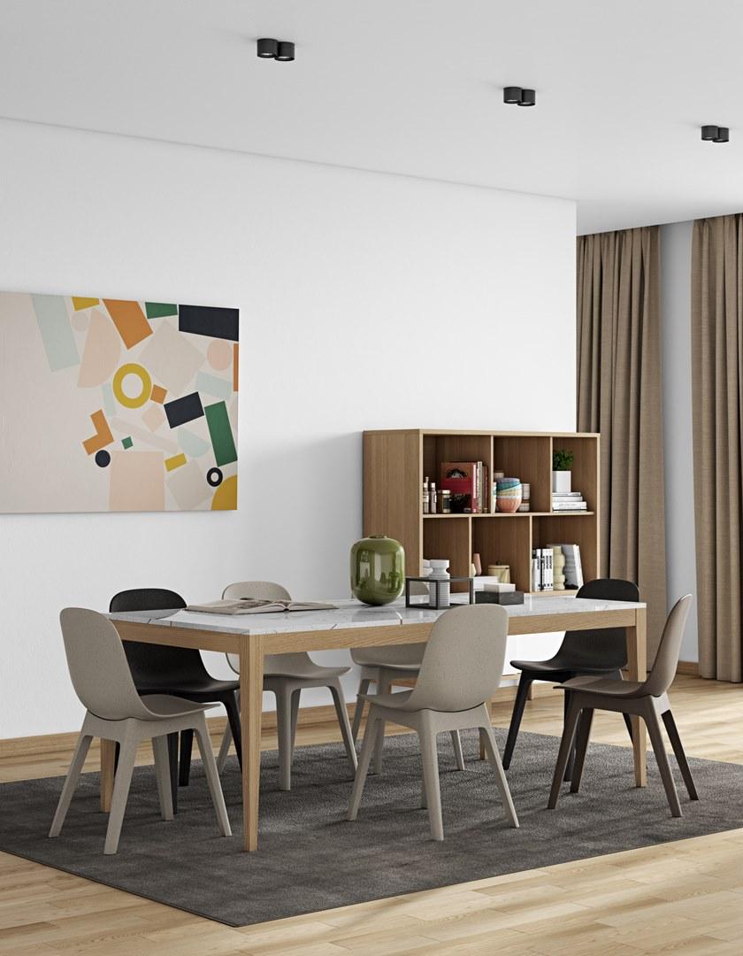 TemaHome Обеденный стол из каррарского мрамора sun-id-1493018 - Вид №1