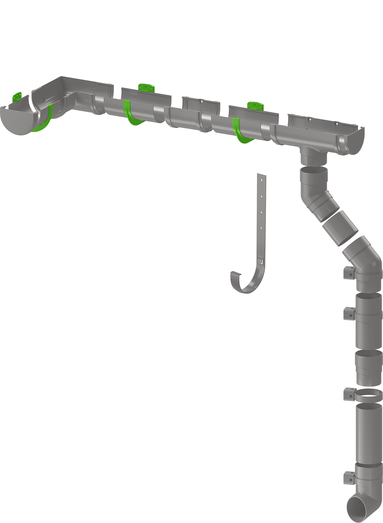 81930132 Кронштейн желоба Dacha 120 мм коричневый STLM-0014097 DÖCKE  - Вид №2
