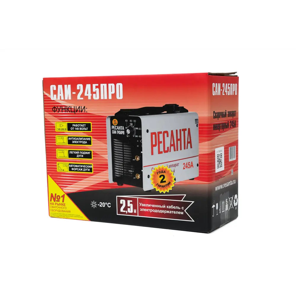Инверторный сварочный аппарат Ресанта САИ-245ПРО для профессиональных работ 84882208 STLM-0056955 - Вид №10