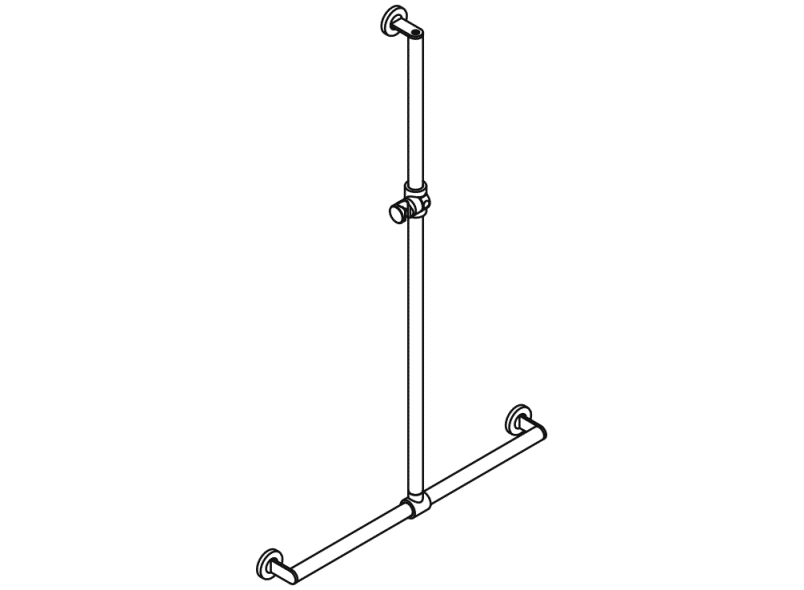 900.35.400XA Поручень для душа с выдвижным держателем для душа HEWI Greifen  - Вид №3