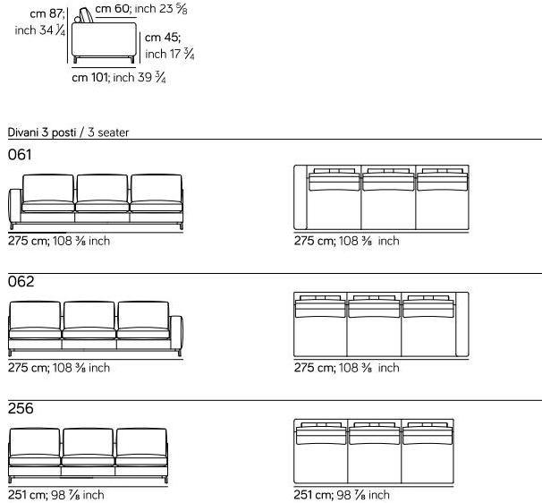 AMURA 6-местный угловой диван в коже Dorsey Am023.061+082 - Вид №5