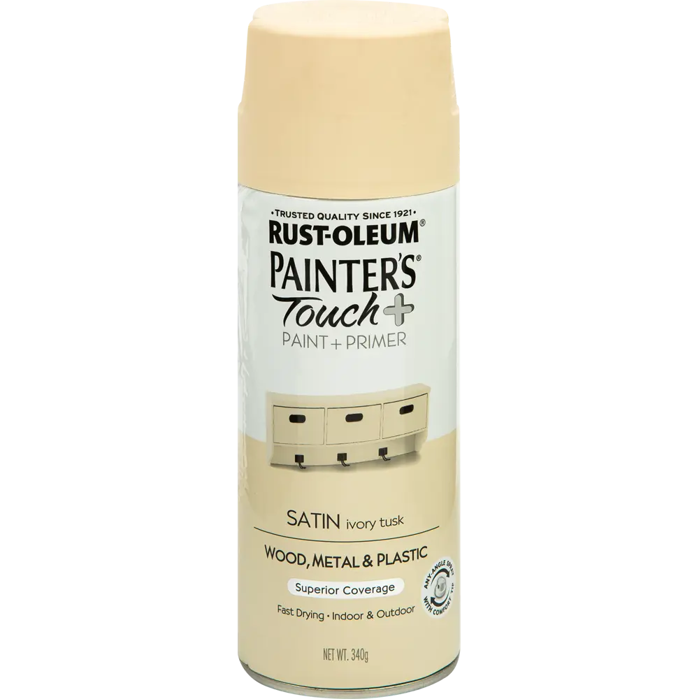 Краска аэрозольная Paint Touch матовая цвет слоновой кости 340 г RUST-OLEUM STLM-2119011