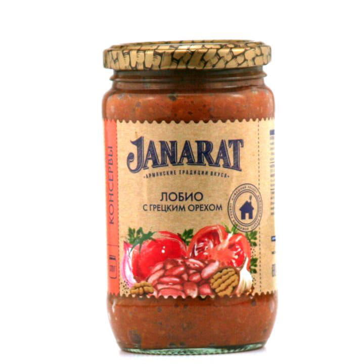 Фасоль Лобио с грецким орехом Janarat 370 г Santreyd 9680