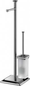 B3218 Стойка напольная ёршик и бумагодержатель (хром) COLOMBO PORTOFINO
