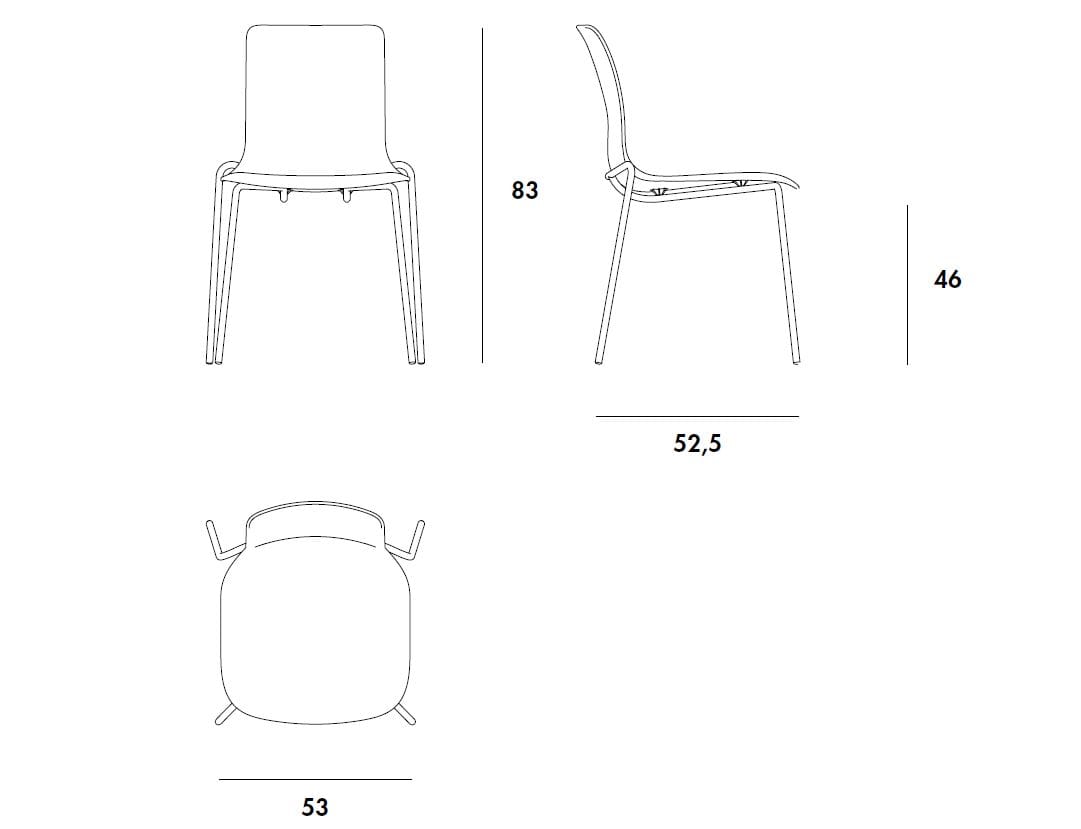 Стул из искусственной кожи Sovet Italia Olly ARCH-00125827 - Вид №6