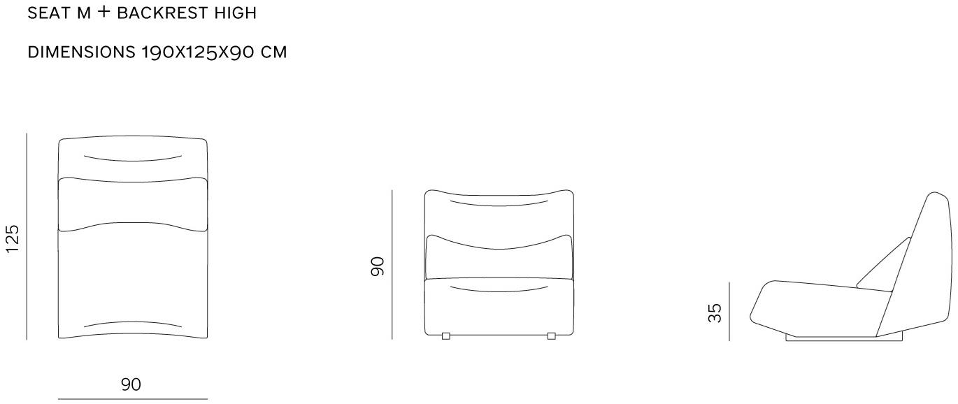 prostoria Модульное кресло из ткани Absent sun-id-1512935 - Вид №11