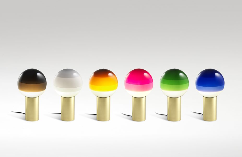 072889 Настольный светильник M синий-латунь Marset Dipping Light 
