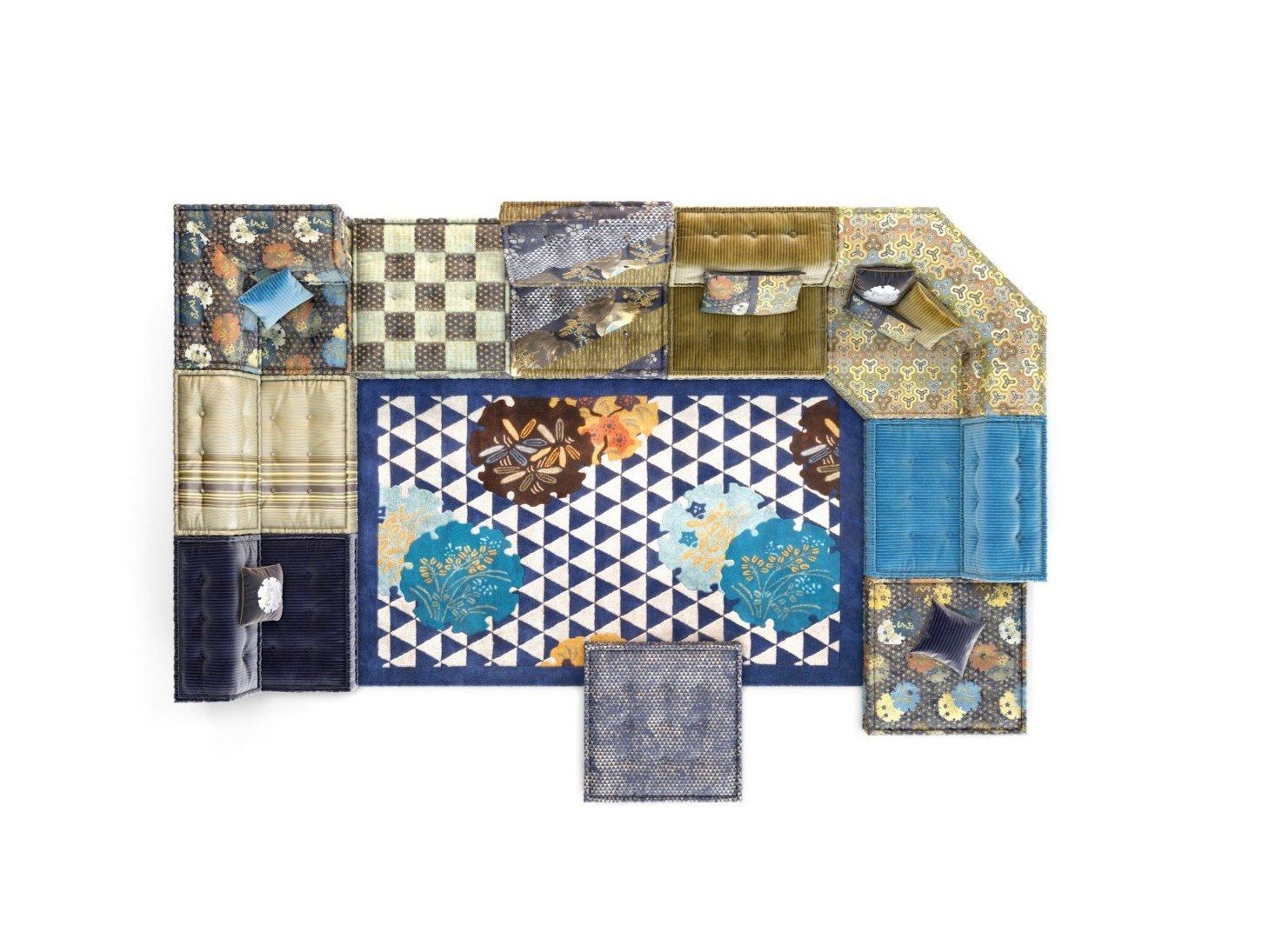 Угловой диван из ткани ROCHE BOBOIS Маджонг ARCH-00091475 - Вид №2