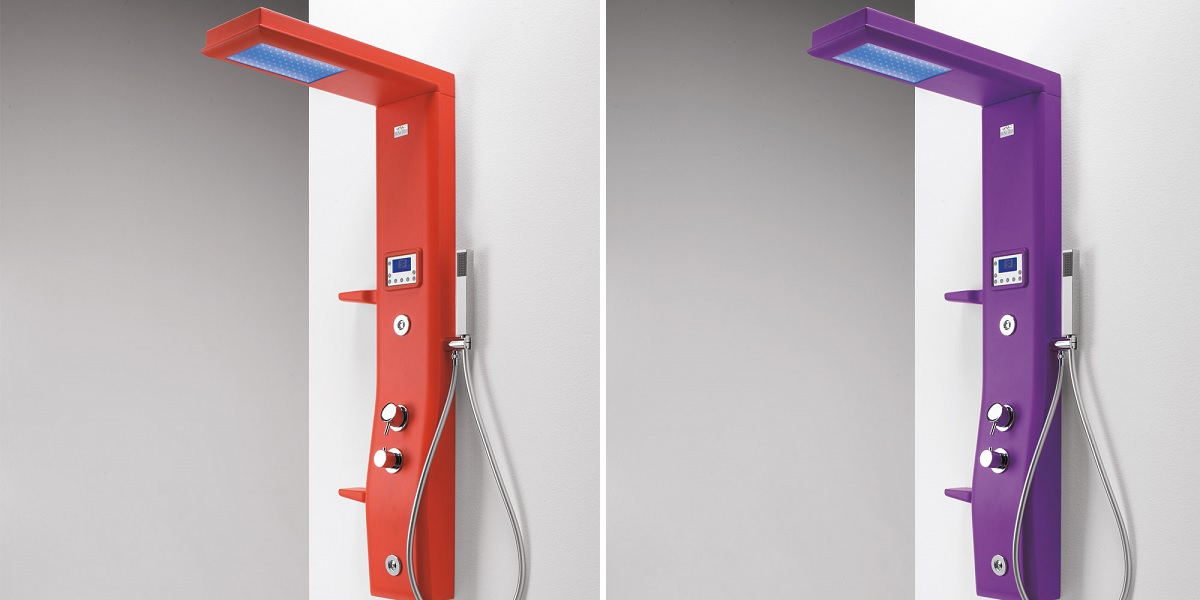 Душевая колонна Etoile Red 160 см c хромотерапией и изливом 4ETA8N0R Gruppo Geromin - Вид №2