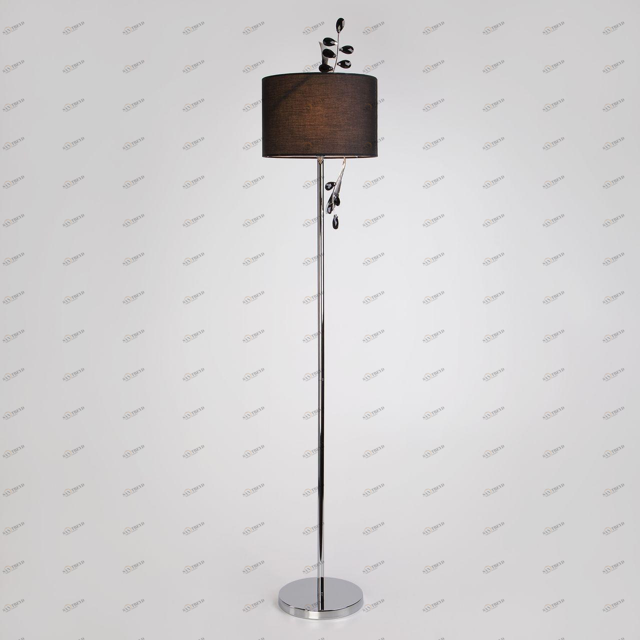 Торшер Eurosvet Florian 01016/1 хром EUROSVET  181129 Черный 