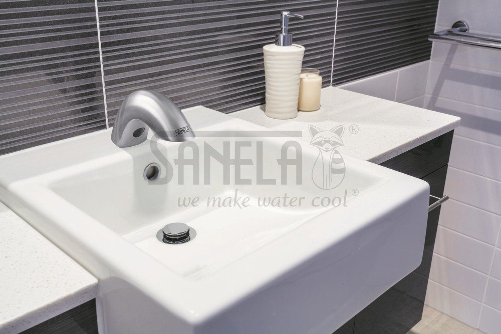 03465 Нержавеющий смеситель для подачи холодной и теплой воды, 6 В SANELA  - Вид №1