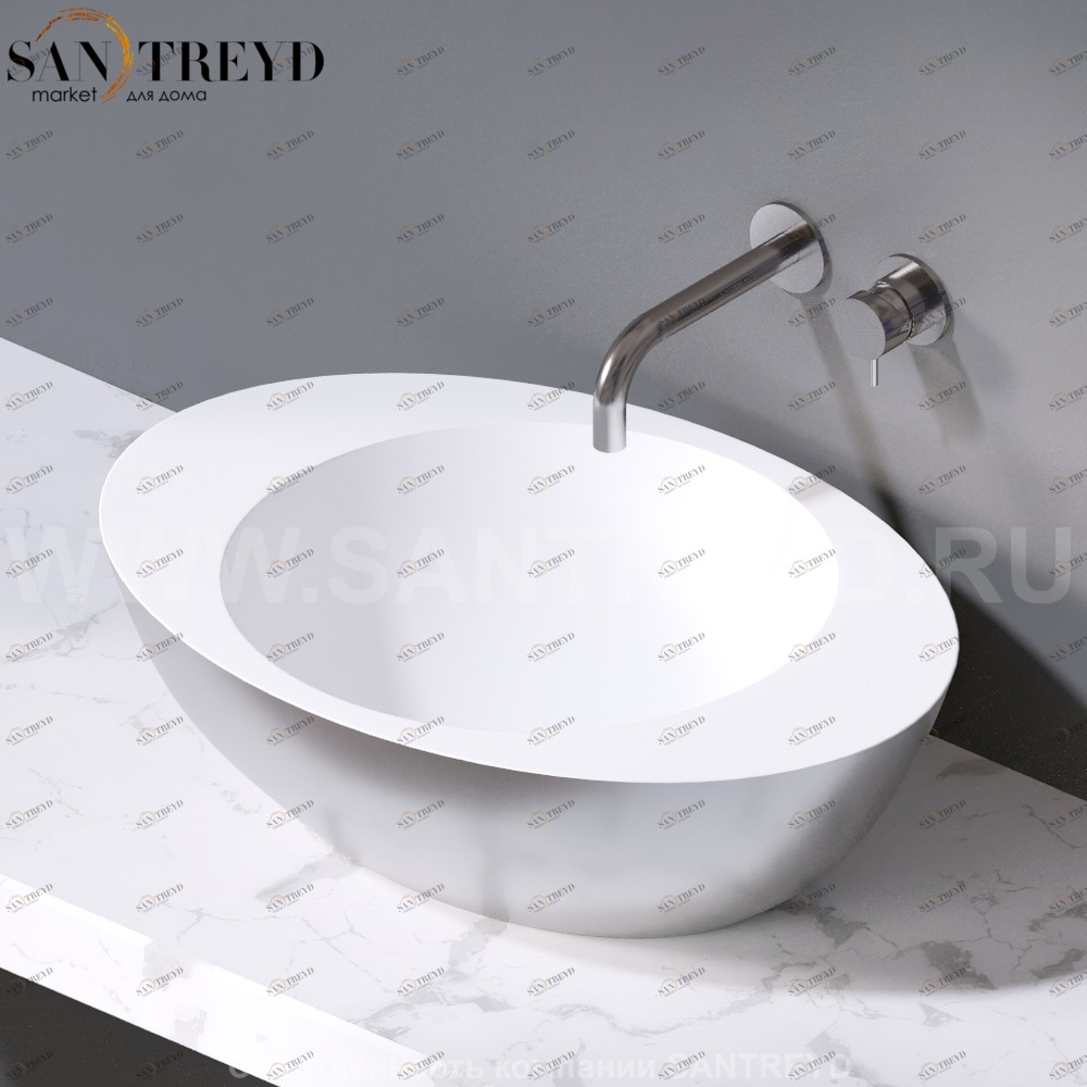 L269.351 Накладная раковина на столешницу  овальная A. e T. Italia ACCENT AeT ITALIA