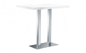 XT 490A Q Каркас стола с нижней крышкой из глянцевой или сатинированной нержавеющей стали, колонна из глянцевой или сатинированной нержавеющей стали. Et al. XT