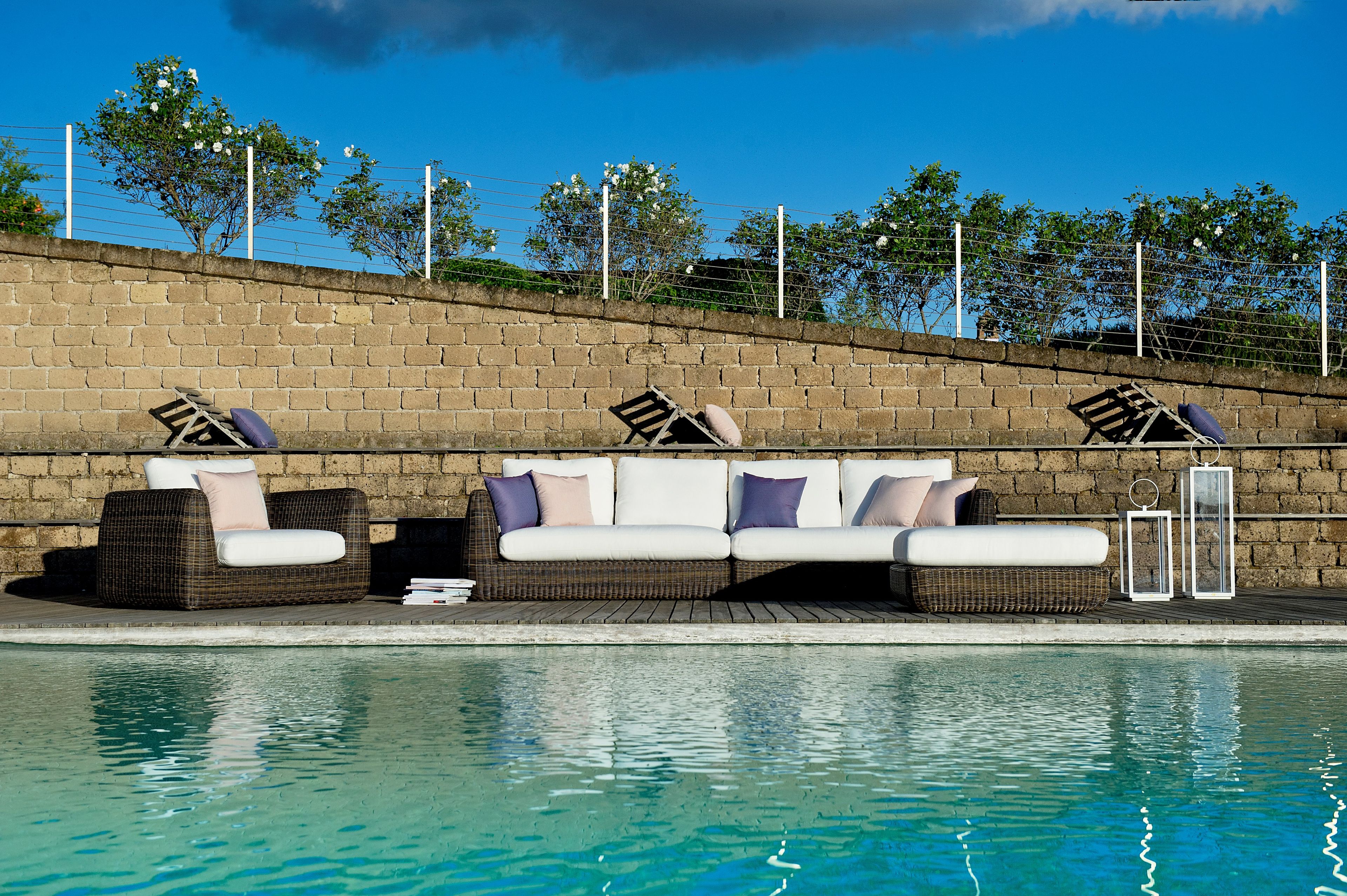 Waprolace® 3-местный садовый диван Unopiù ARCH-00140172 - Вид №6