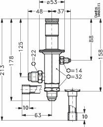 Danfoss Регуляторы производительности CPCE со смесителями "жидкость-газ" LG LG 12-16 Смеситель потоков 069G4001  - Вид №7