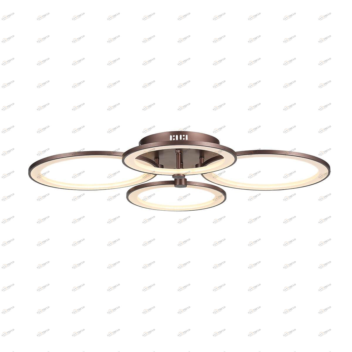 Люстра светодиодная подвесная коричневая 4 лампы ST Luce Twiddle SL867.702.04 ST LUCE ДИЗАЙНЕРСКИЕ, TWIDDLE 00-3833991 Коричневый 