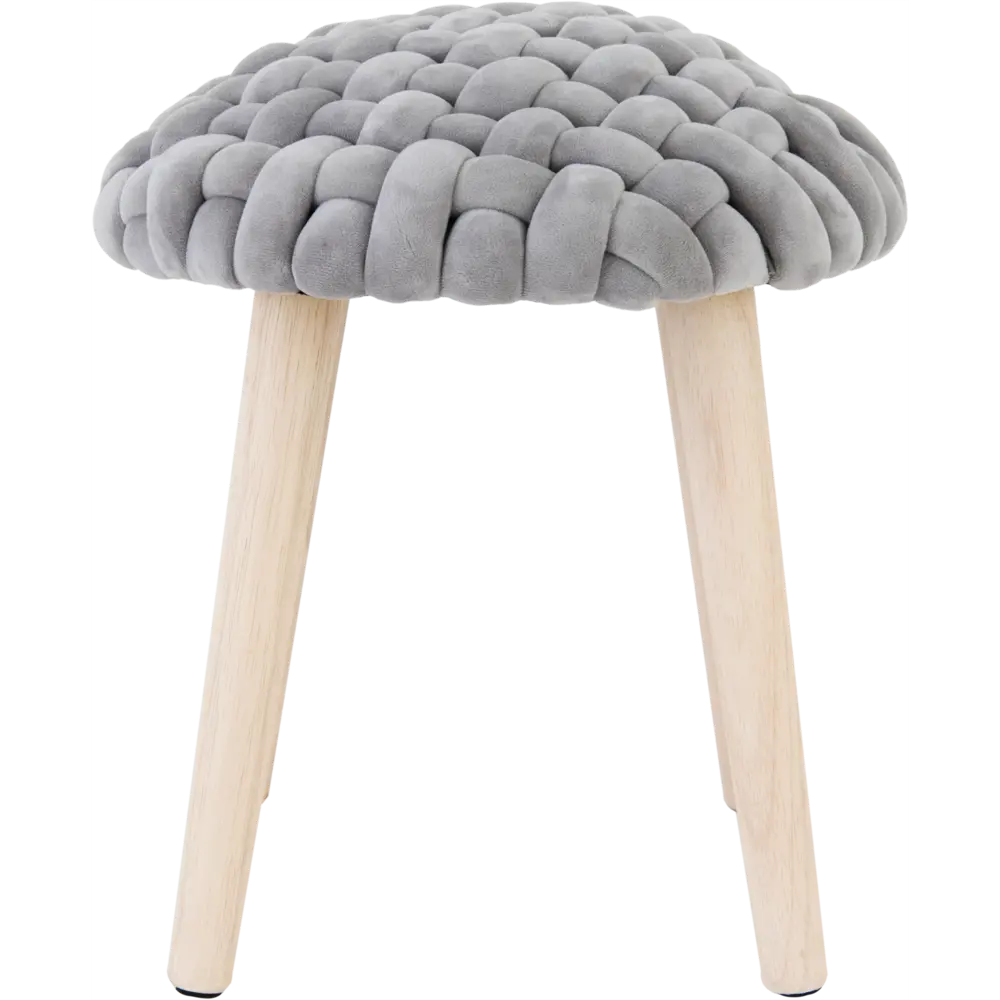 Табурет круглый Atmosphera 157198A ø39 h42.5 см, цвет серый 89071308 STLM-2205356  - Вид №1