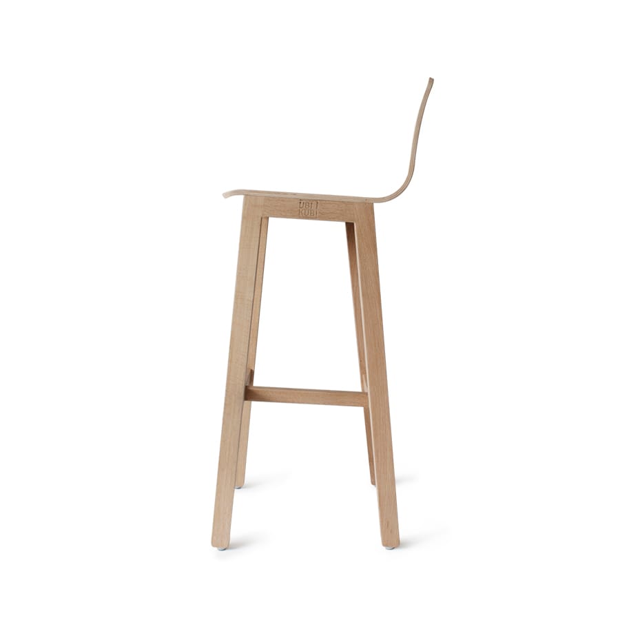 Высокий дубовый стул с подставкой для ног Askia версия 3 ARCH-00000776