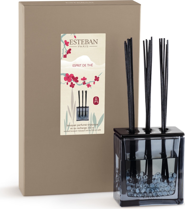 10653641 Esteban ДЕКО БУКЕТ С АРОМАТ/ 250мл  ЗЕЛЕНЫЙ ЧАЙ Стекло 